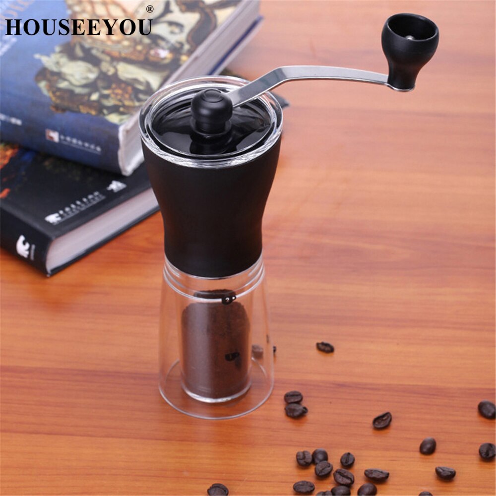 Manual Ceramic Coffee Grinder Washable ABS Ceramic core Stainless Steel Home Kitchen Mini Manual Hand Coffee Grinder