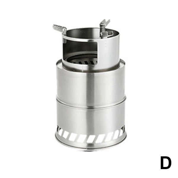 1 Uds hornillo ligero de Camping estufa de leña plegable a prueba de viento para Picnic barbacoa Camping YS-BUY: Style D