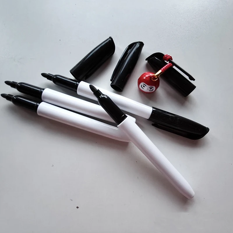 4/12 stuks whiteboard markeerstift af te vegen sneldrogende marker op waterbasis repetitief uitwisbaar zwart voor leraar schoolkantoor
