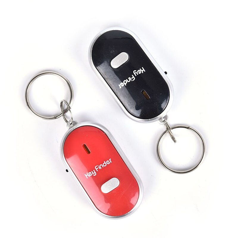 Mini Fluitje Anti Verloren Sleutel Finder Draadloze Smart Knipperende Piepen Afstandsbediening Verloren Keyfinder Locator Sleutelhanger Met Led Zaklamp