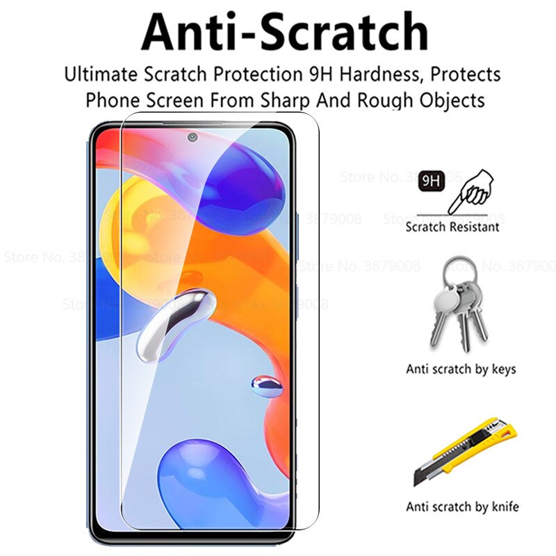 Custodia protettiva in vetro 2 pezzi per xiaomi redmi note 11 pro 5G note11pro 4G note11s note11 s pellicola protettiva in vetro temperato