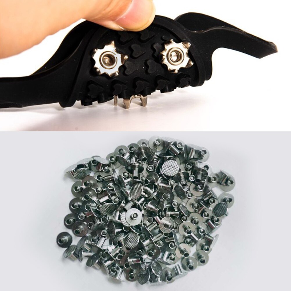 Clavos de hielo para crampones de escalada, clavos antideslizantes de repuesto para cubiertas de zapatos de senderismo, 8/10, 16/20 piezas