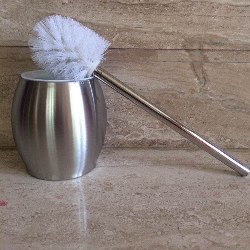 Toilet Brush With Holder Stainless Steel Toilet Scrubber Toilet Bowl Brush and Holder Toilet Brushes for Bathroom