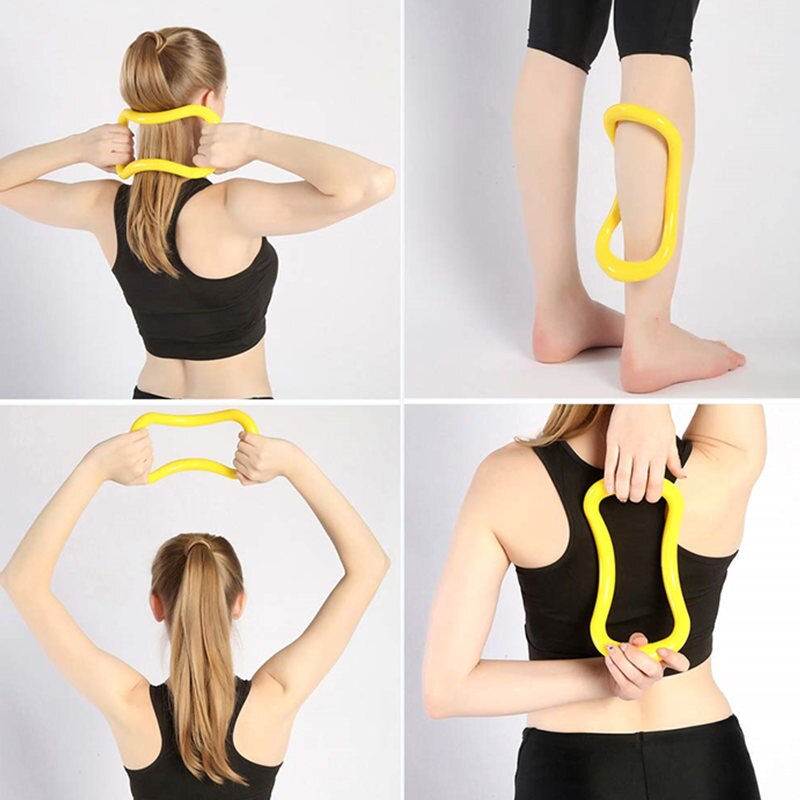 JayCreer Yoga Apparatuur Yoga Ring Pilates Ring Fitness Cirkel Training Weerstand Ondersteuning Tool Kalf Massage Thuis Training