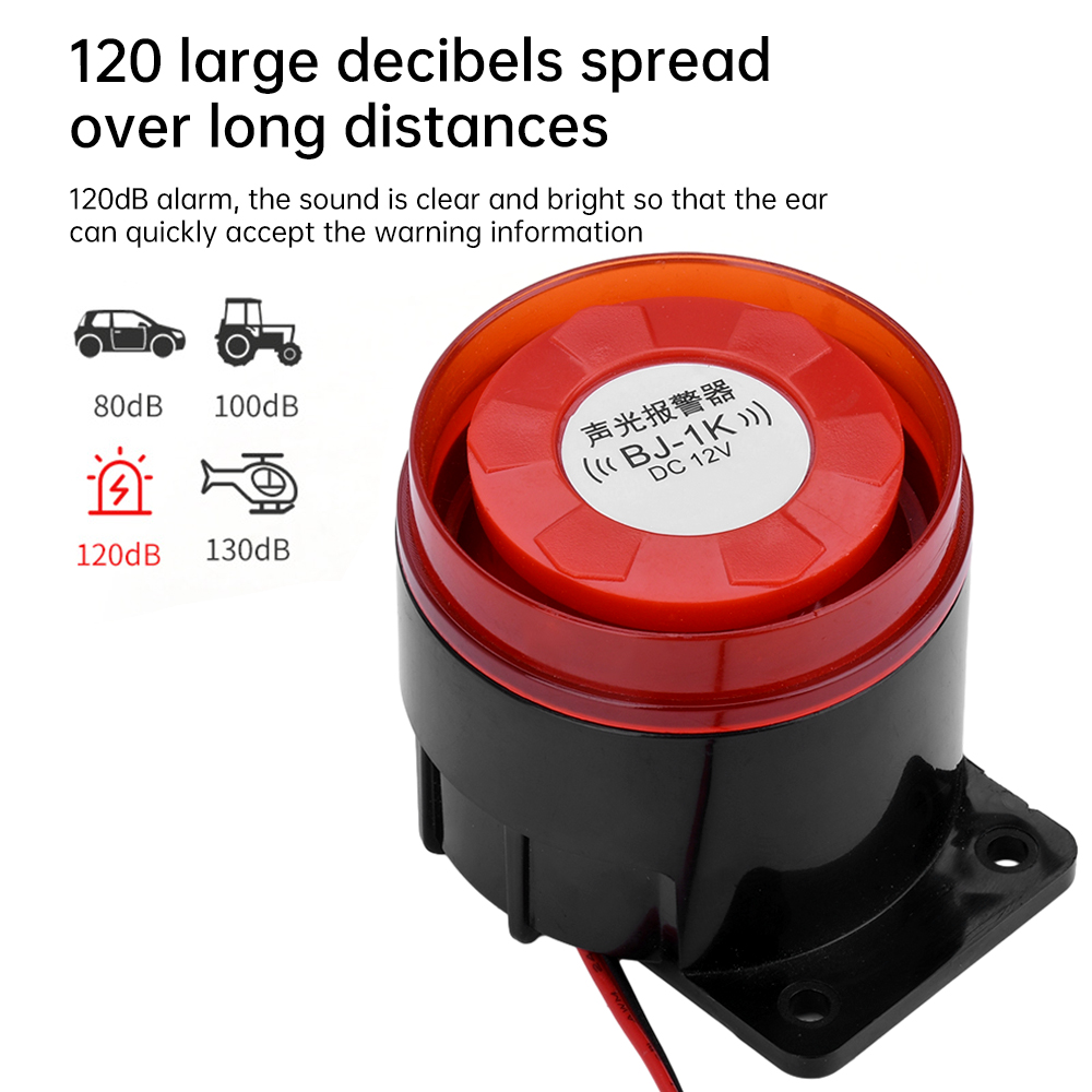 BJ-1K 12 24V 220V Buzzer with light without light high decibel sound and light alarm alarm explosion anti-theft horn electronic
