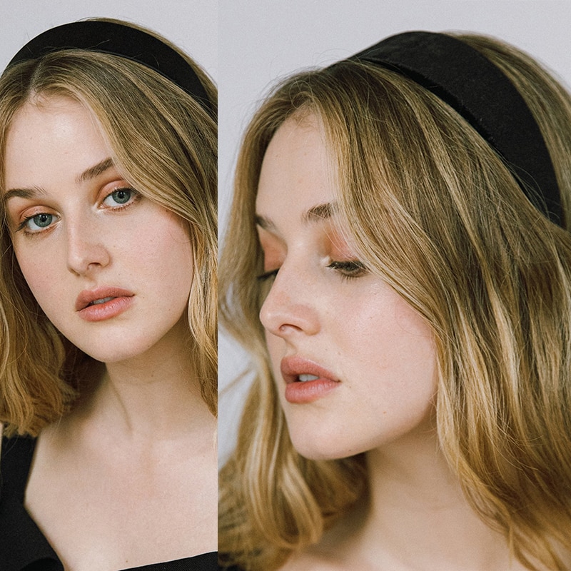 Diadema de terciopelo para mujer, diadema de Lazo Rojo de vino negro, bandanas de franela, de Color sólido coletero, accesorios de pelo elegantes