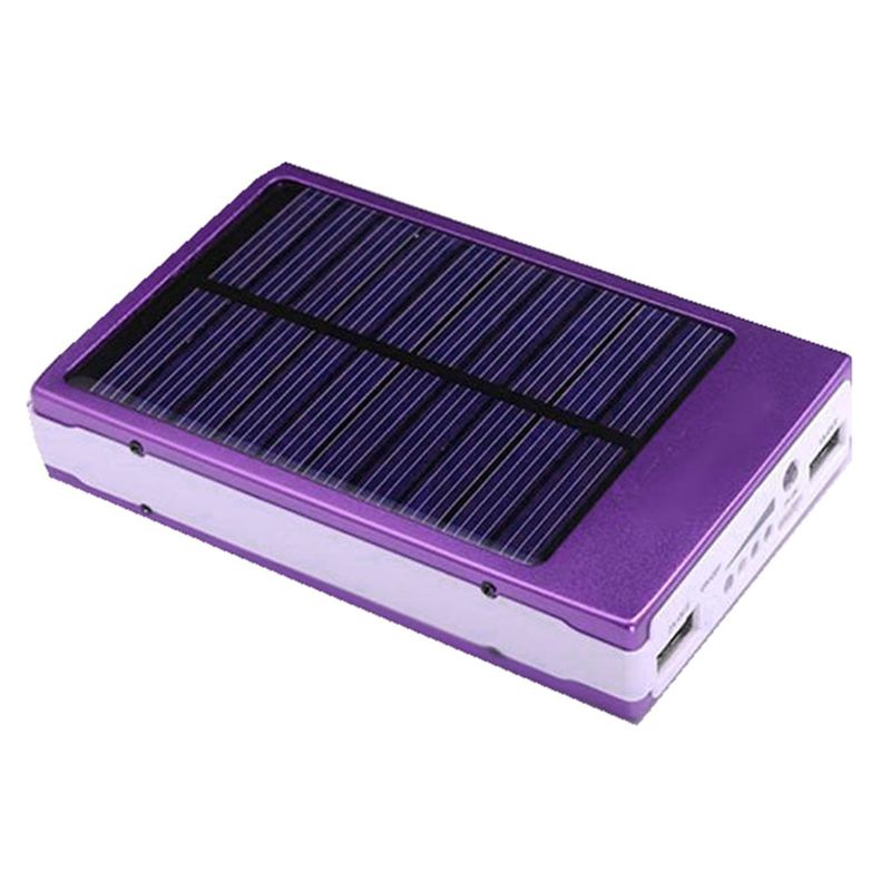 scatola DIY potenza Banca - 10000mAh - Supporto 5x Batterie 18650 - Uscita 5V 1A/2.1A - Caricatore Solare
