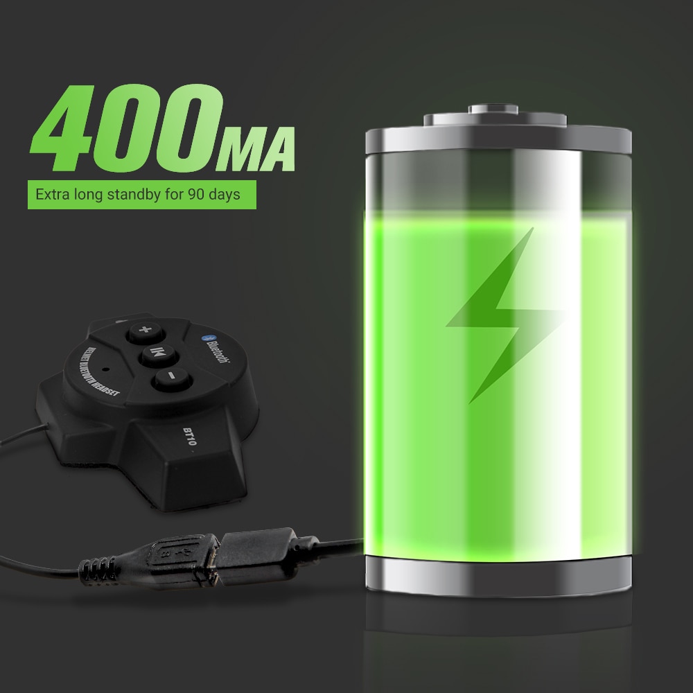 GETNOOG Helm Headset Motorrad bluetooth Headset wasserdichte Helm Bluetooth verdrahtet Bluetooth Kommt mit FM Für Motorrad