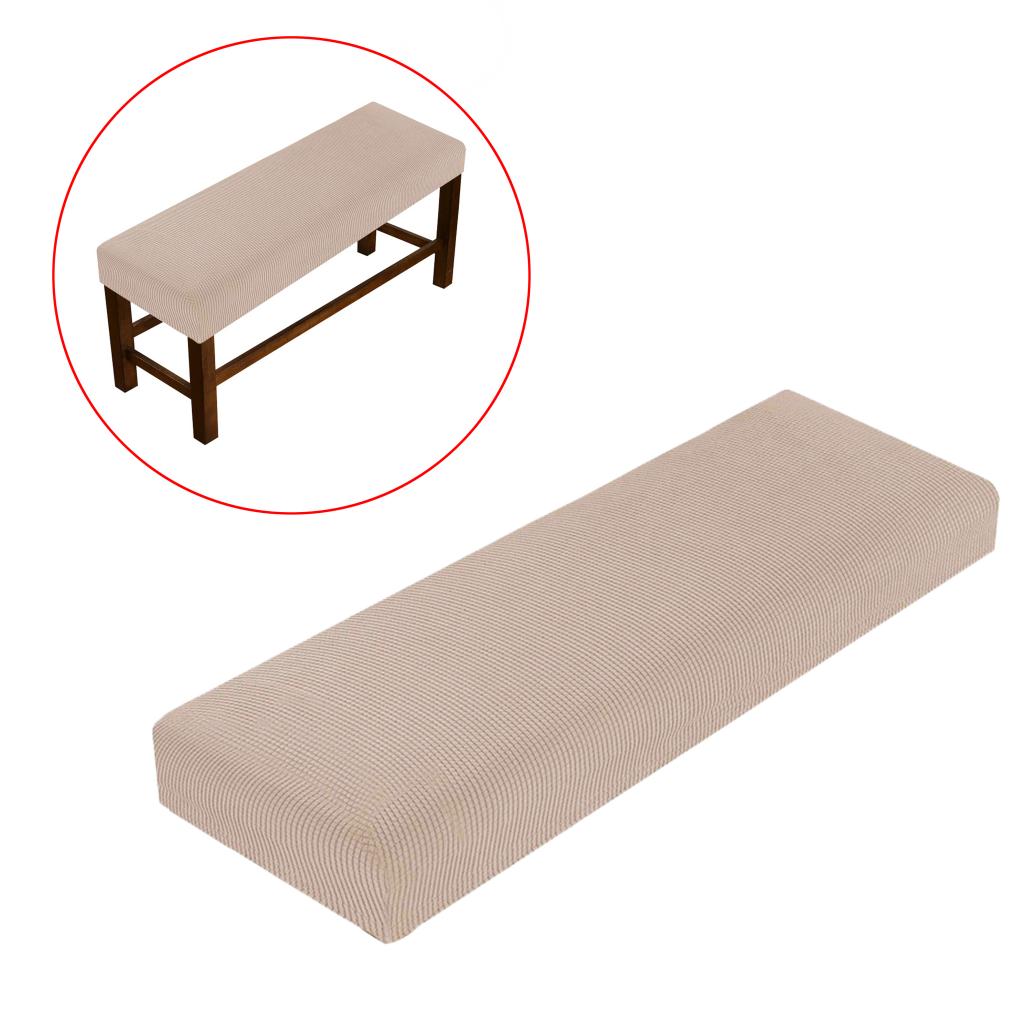 Stretch matbord bänk lock - mjukt stretch matsal bänk slipcovers skydd, maskintvättbart avtagbart halkfritt