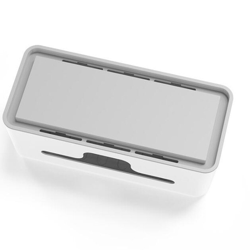 Power Plug Box Desktop Cable Organizer Wire Arrangement Multi-function Box Under Desk Cable Management Tray