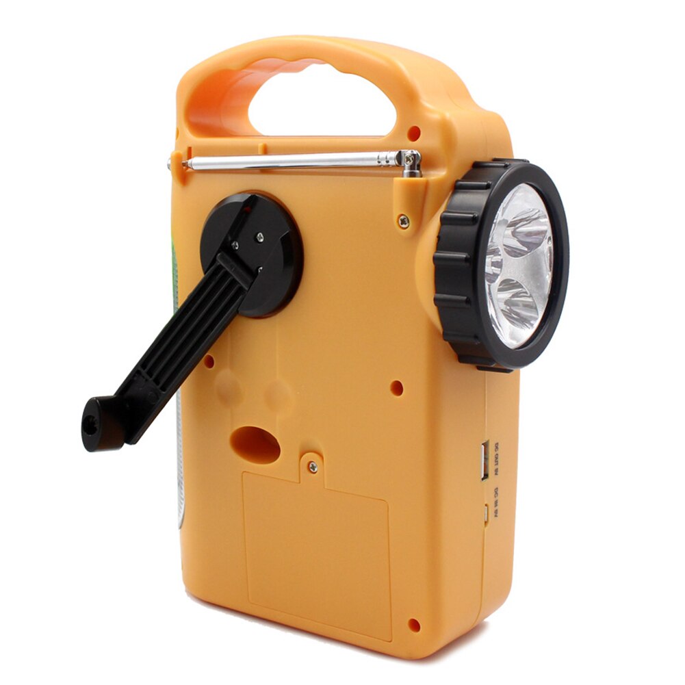 Electronics Emergency FM Power Bank LED Lamp Home Portable Outdoor AM Automotive Radios Hand Crank Camping Solar Dynamo
