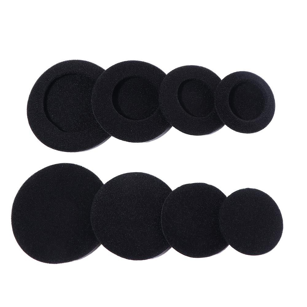 Reemplazo suave 35mm 40mm 45mm tapa de auriculares 50mm 55mm 60mm 65mm tapones para los oídos tapa almohadilla de espuma para auriculares almohadillas para los oídos de espuma de esponja