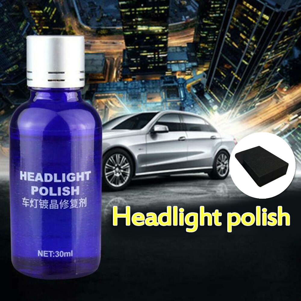 Car Headlight Lens Restorer Repairing Polishing Cleaning Auto Care Buffing Tool 30ML 9H Wash Maintenance Supplies