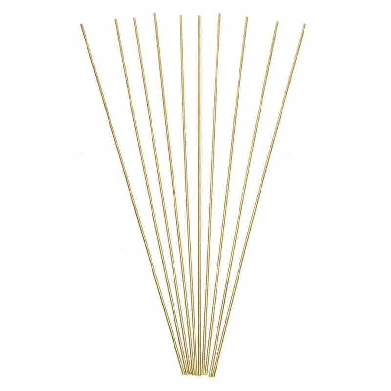 10 stk 1.6 x 250mm messing rundstang rund wire rør modell, messing sveising lodding elektrode leker tilbehør stick