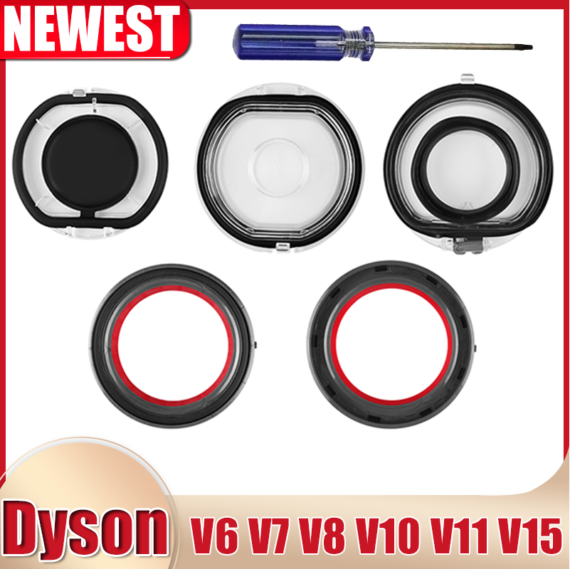 Bague d'étanchéité supérieure fixe et couvercle de Base pour aspirateur Dyson V6 V7 V8 V10 V11 V15, pièce de rechange pour tasse à poussière