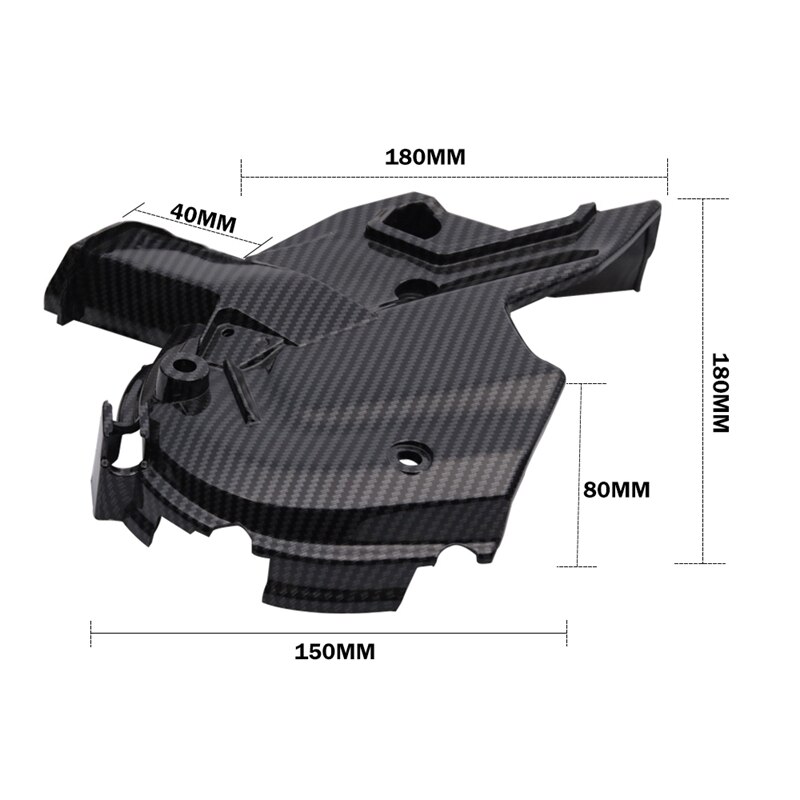 for Honda ADV150 PCX150 Motorcycles Carbon Fiber Engine Cover Protection Case Left Engine Box Front Cover