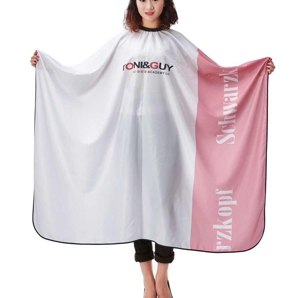 Salon Hair Styling Cape,Adult Hair Cutting Coloring Styling Cape Hairdresser Wai Cloth Barber Double Color Capes: white