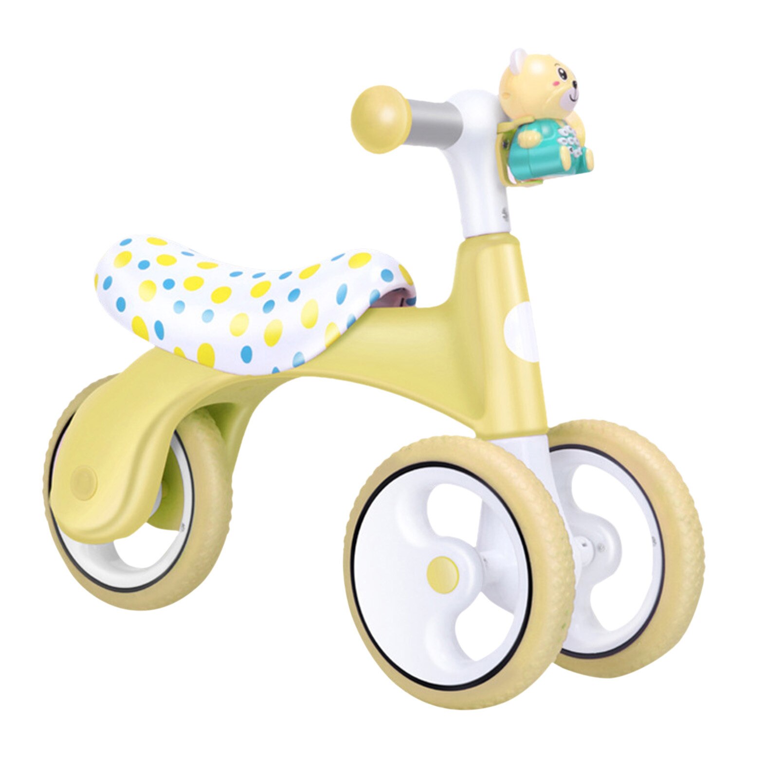 Bicicleta de equilibrio para bebé, andador de juguete con ruedas silenciosas, Scooter para bebé, coche de equilibrio, 3 colores: Yellow