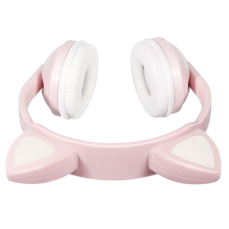Kat Oor Draadloze Bluetooth Headset 5.0 Stereo Geluid Muziek Hoofdtelefoon Oortelefoon