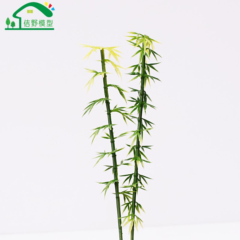 50Pcs Green Scenery Landscape Small Little Ho Models Bamboo Trees Plastic Miniature N Scale Materials for Train Railrode Layouts