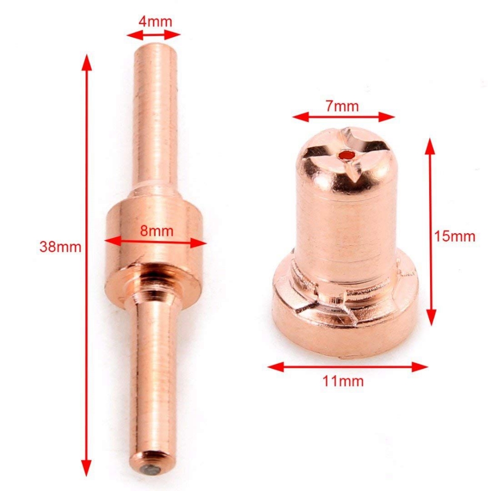 PT31 LG40 Mes Plasma Cutter Snijbrander Verbruiksartikelen Uitgebreide Tool Kit Tip + Elektrode Ring Cup 90PK