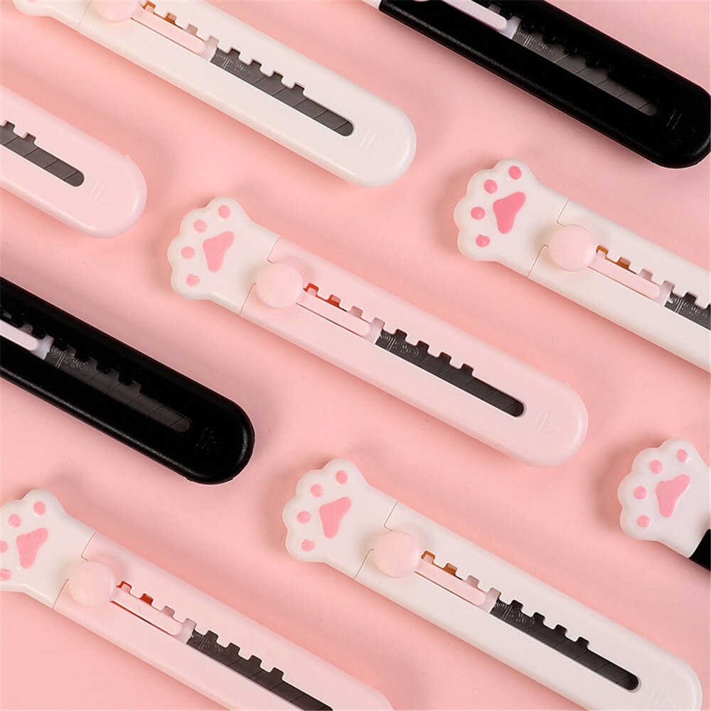 1-3 stücke Nette Katze Pfote Dienstprogramm Messer Kawaii Mini Kunst Messer Cutter knapp Umschlag DIY Werkzeuge Kreative Schreibwaren schule Liefert