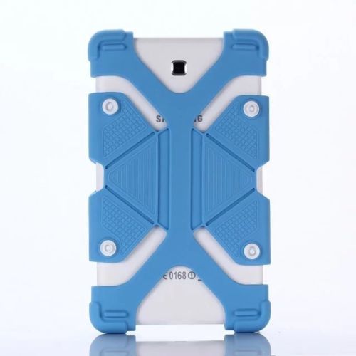 Aiboully schokbestendige siliconen hoes universele hoes voor 10.1 inch lg g pad 10.1 v700 android tablet standaards funda: Blauw