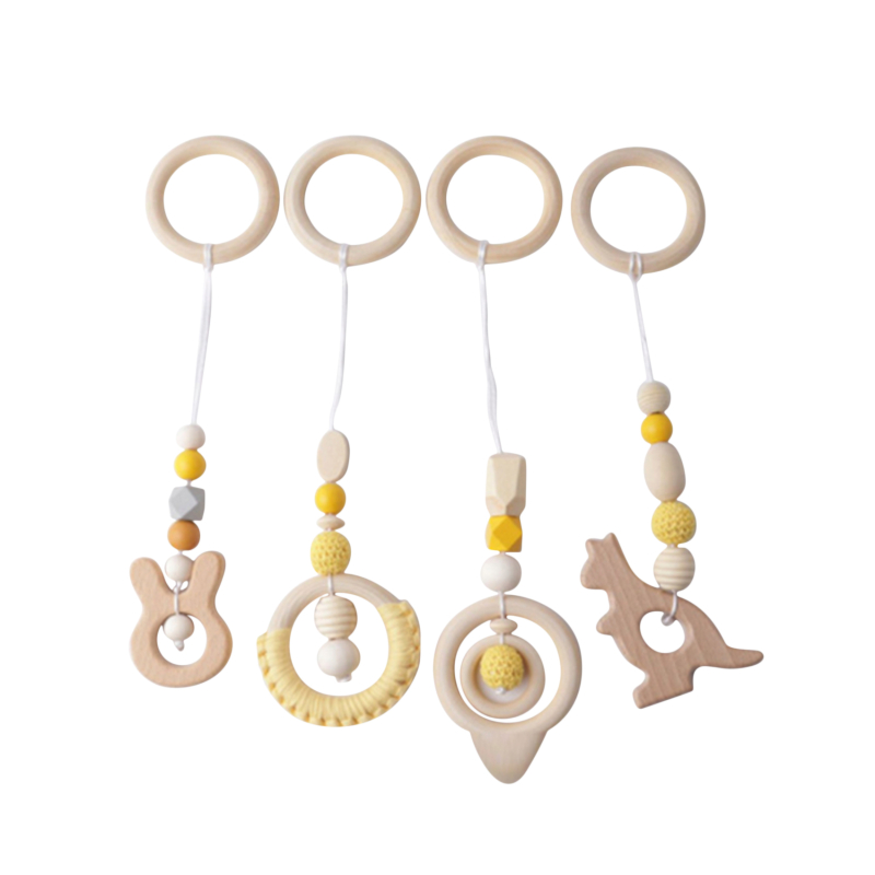 Leuke Cartoon Baby Bijtring Food Grade Tandjes Bijtring Speelgoed Diermodel Bijtring Diy Ketting Baby Speelgoed Nieuw