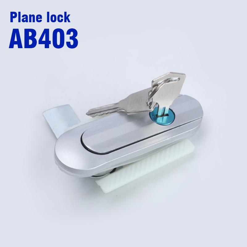 Cerradura plana de plástico AB403, interruptor de bloqueo de puerta de gabinete, distribución de energía, equipo industrial,