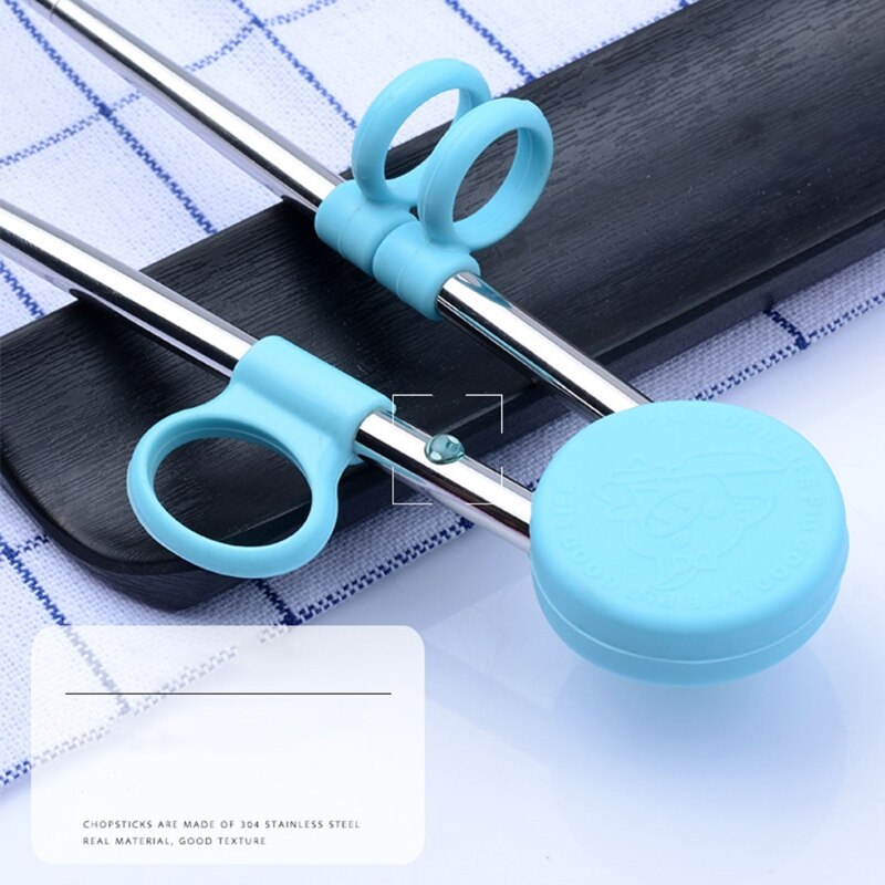 Kids Children Training Chopsticks Learning Chop Sticks Helper Reusable Tableware for Child Beginners Learner