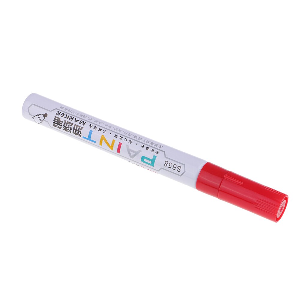 Farbe Marker-dauerhaft Ölfarbe Stifte für Jede Oberfläche-Stoff, Glas, kunststoff oder Holz, Metall, Felsen, Gummi, Glas: rot