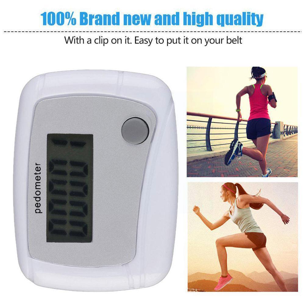 Lcd Pedometer Step Calorie Kilometer Counter Walking Mini Digital Run Pocket Distance Clip A9t4
