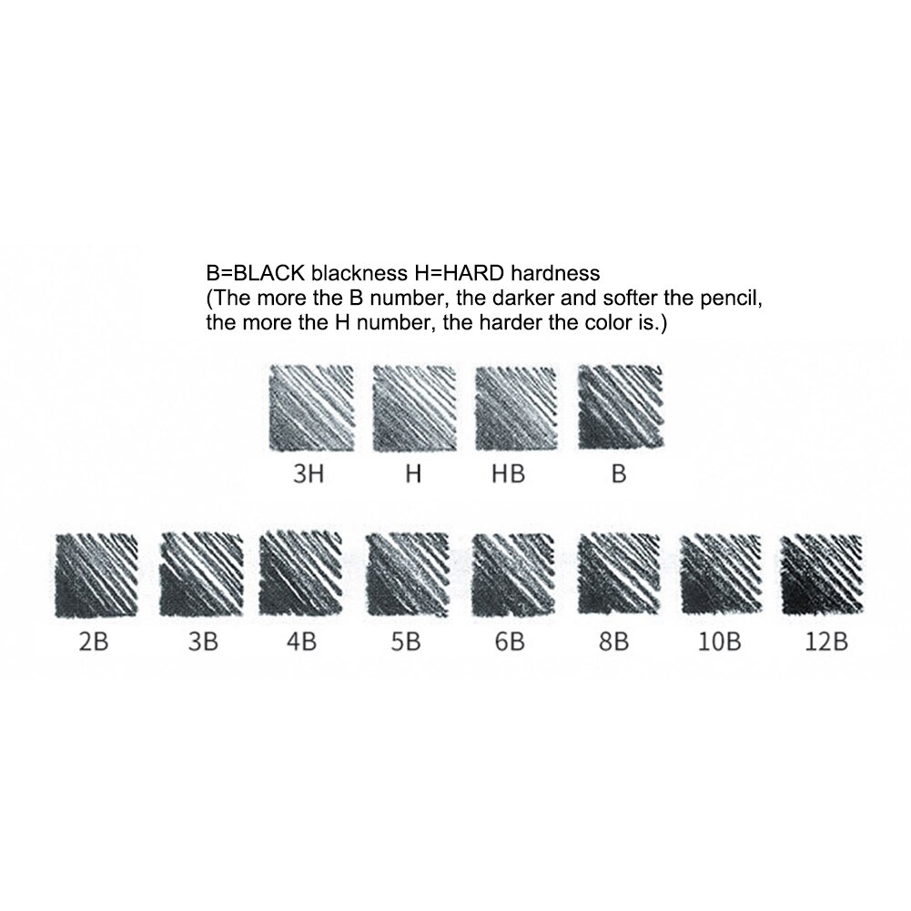 48pcs Sketching Drawing Pencils Kit with Carry Bagdrawing pieces pencil set office tools set Art Painting Pencil