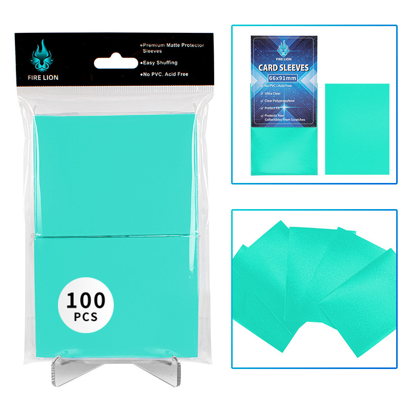 100 Pack 66x91mm Card Sleeves Perfect Fit Inner Sleeves Ideal for Double-Sleeving Trading Card Sleeve with MTG TCG Gaming Cards: Burgundy