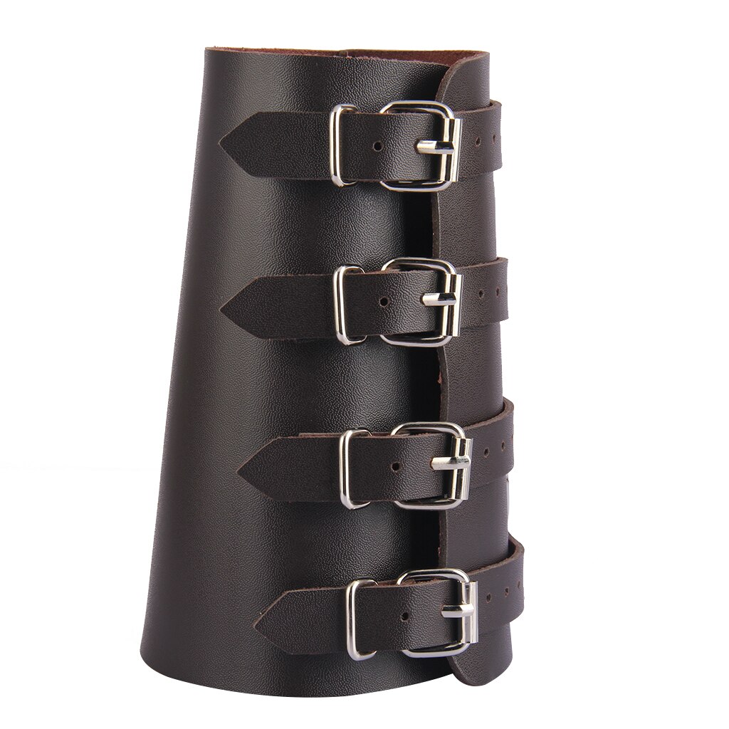 Gothic Steampunk PU Schouder Pantsers Arm Strap Set Adjustable Sheath Cosplay Costume Accessories