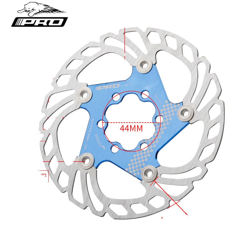 IIIPRO Bicycle 140 160 180 203mm disc brake rotor floating thickening anodized quick cooling ultra-light disc