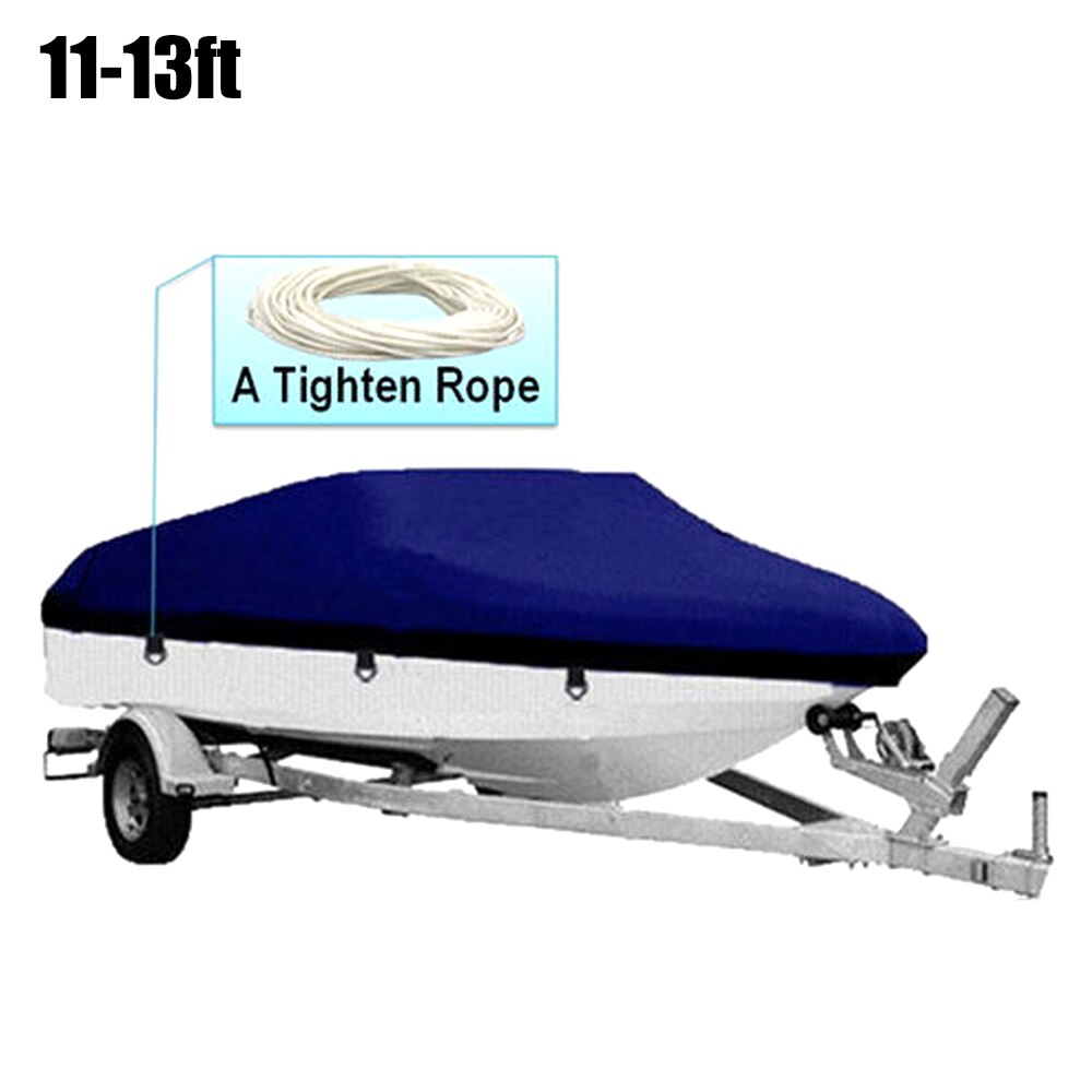 Dust Rain Covers 17-19ft Heavy Duty 210D Oxford Waterproof Anti Ultraviolet Boat Cover Boat Collapsible: 11-13ft