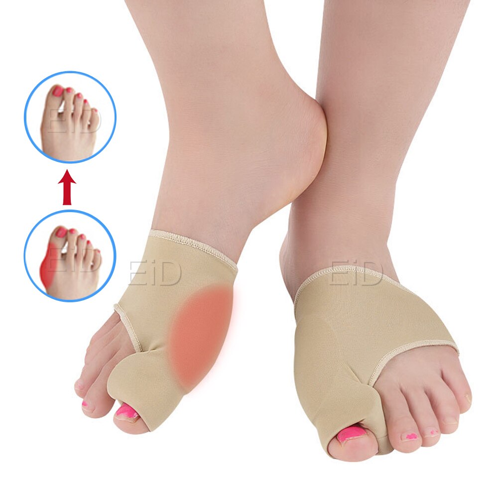 Mjukt ortotiskt skydd tårätare kuddar silikon tåavskiljare korrigerare tummen fötter vårdjusterare hallux valgus innersulor