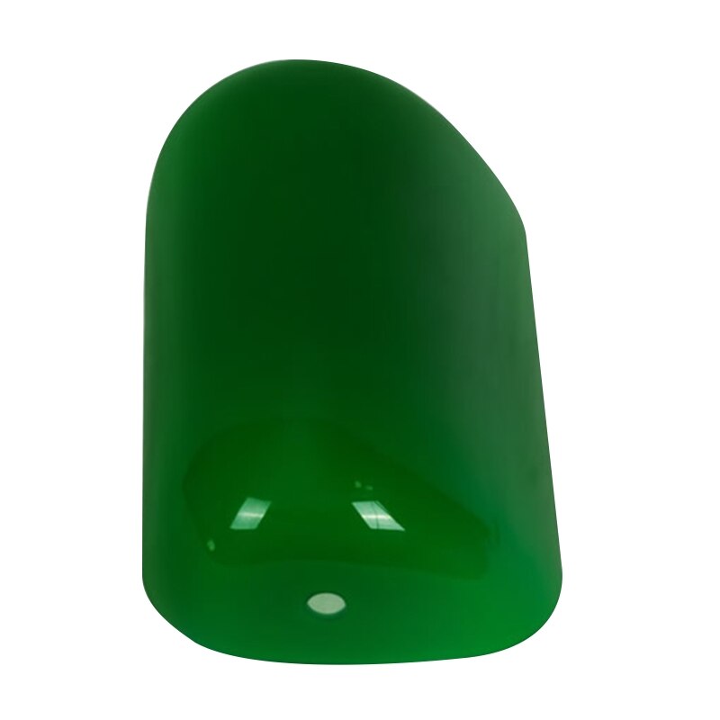 Bankers de verre vert, couvercle de lampe brillante, abat-jour de remplacement