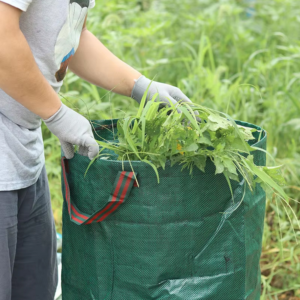 Heavy Duty Large Garden Waste Bag for Yard Leaf Weeds Grass Rubble - Outdoor Trash Bag Garden Rubbish Bags for Waste Bins Storag