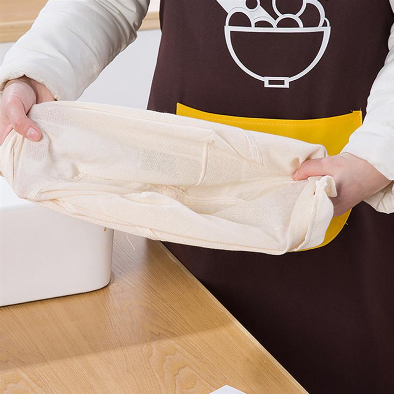 Filtro de tela de algodón para leche de soja, bolsa de malla para filtro de vino, colador verde reutilizable para el hogar, 1 unidad