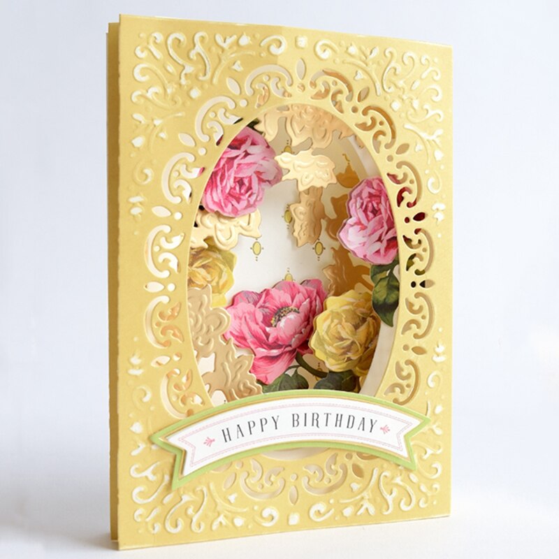 Panalisacraft grote bloemenlijst metalen snijmallen stansen scrapbook album papier kaart knutselen reliëfdruk