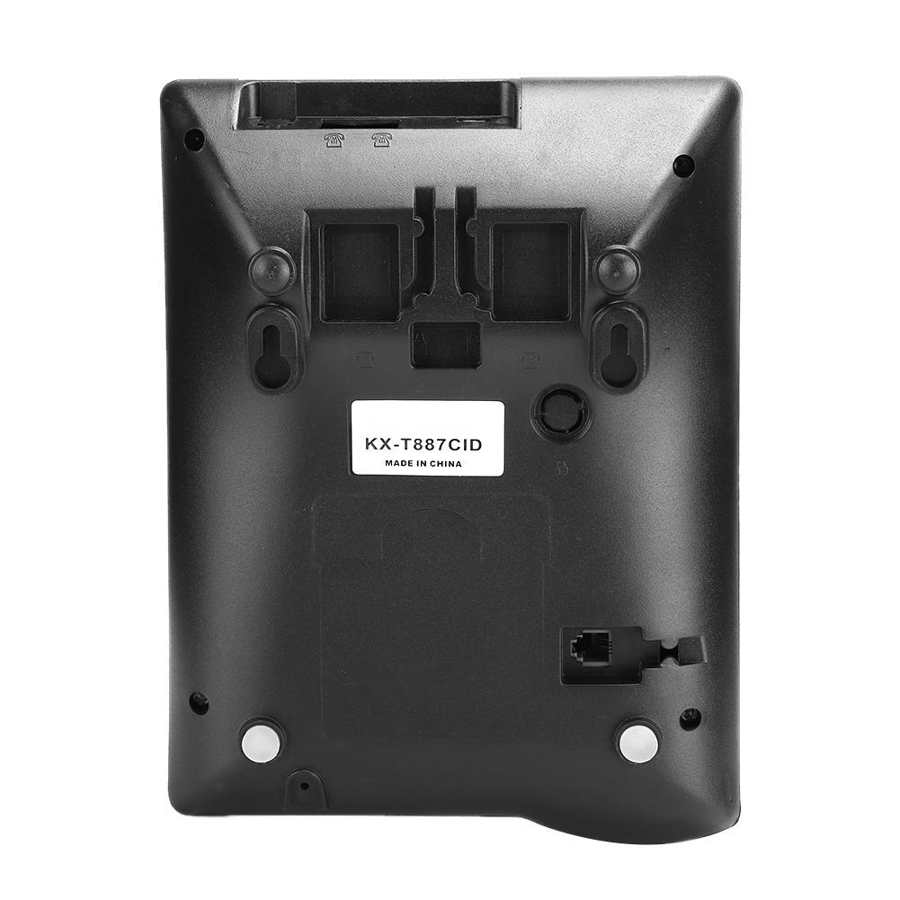 English Office Home Corded Telephone DTMF\FSK dual system hands-free volume phone with LCD Screen Display Black Telephones