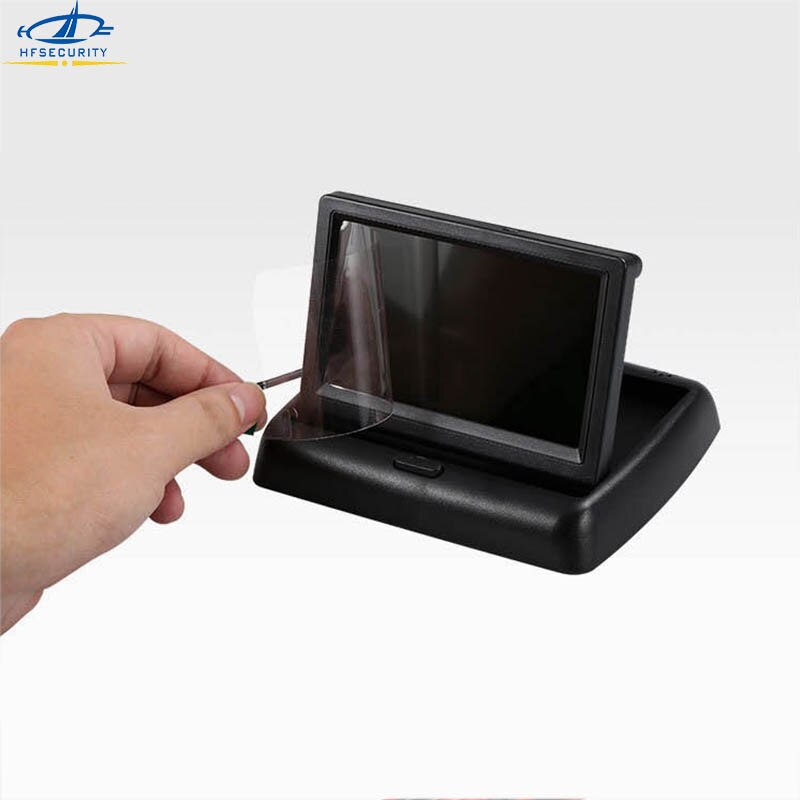 HF 4.3 Inch Car Reverse Monitor Kits With HD Foldable Camera Car Reversing TFT LCD Display Screen Mini TV Monitor 480X272P
