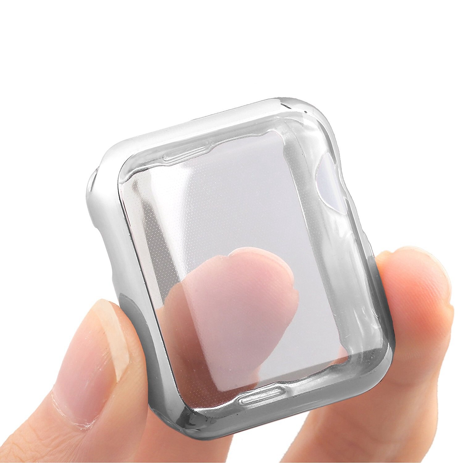 Plastic for apple watch cases 44mm 38mm 42mm 40mm for apple watch protector 44mm for iwatch csae for apple watch 5 44mm: Silver / series4 40MM