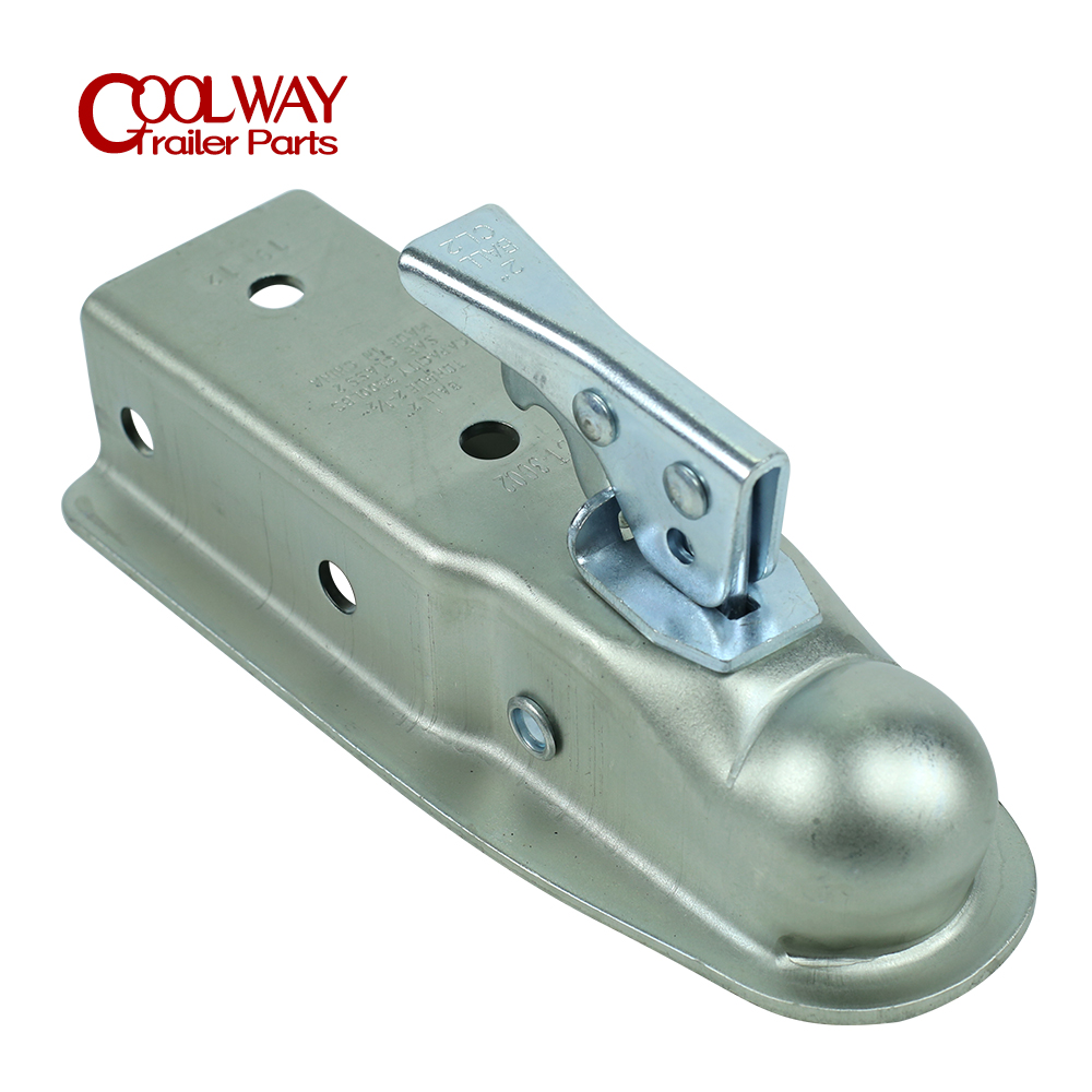 Trailer Coupler 2 X 2-1/2 Inch Ball Hitch Back Coupling Straight Tongue 2-1/2" RV Parts Camper Caravan Accessories