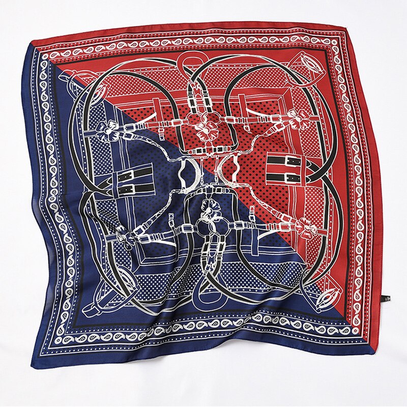 Retro Square Small Scarf Men Shirt Decorated Silk Neckwear Women Office Bandana