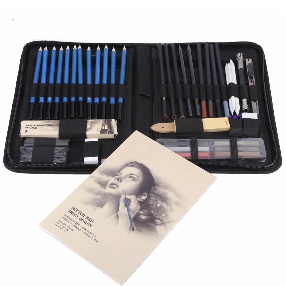 33/40/48Pcs Sketch Pencils Set for Artist Draw Sketch Pencil Kit Sketch Graphite Charcoal Painting Drawing Art Set