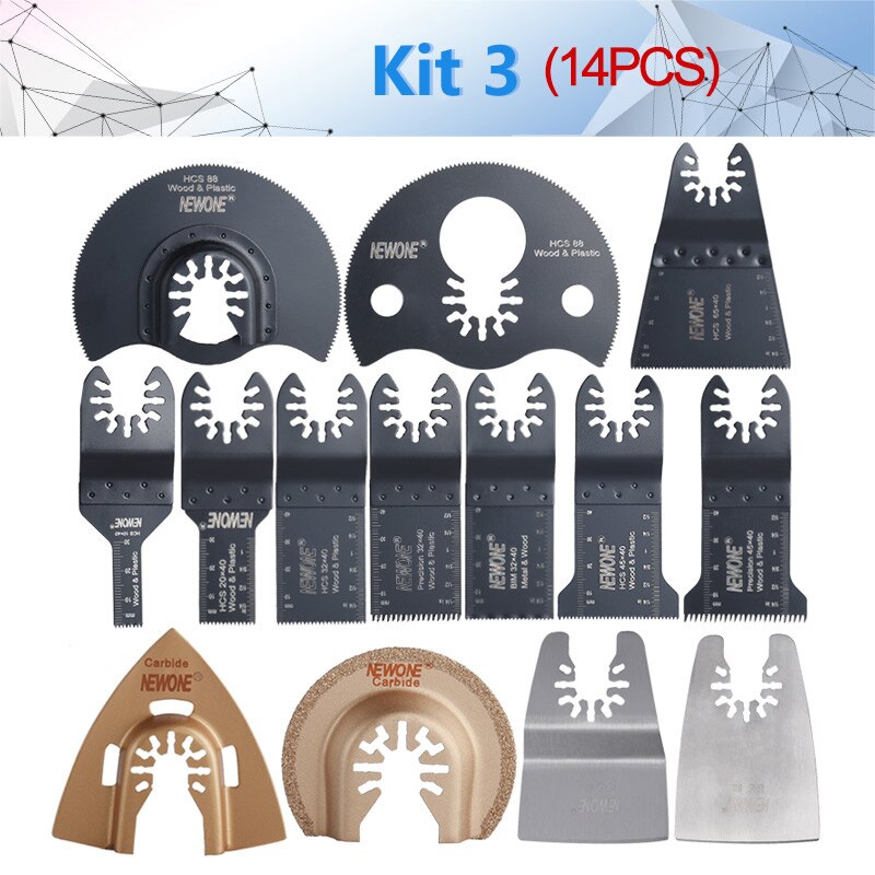 229 Assorted Metal / Wood Quick Release Arbor Universal Fit Multi Tool Oscillating Multitool Wood Saw Blade for ein Multimaster,: Red