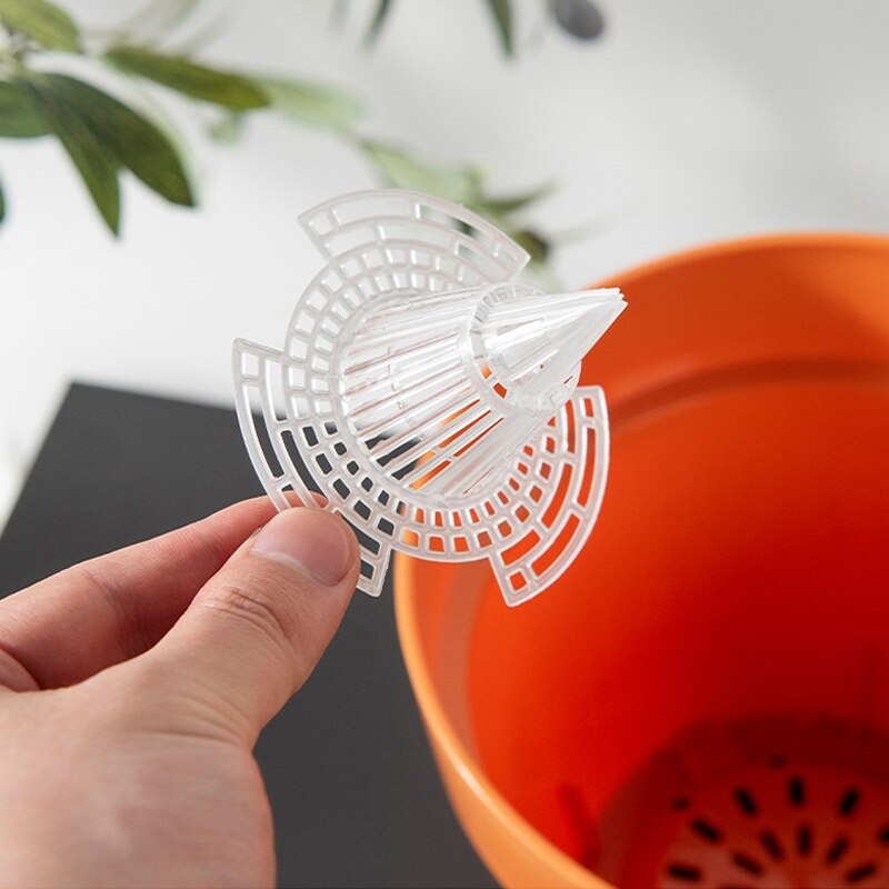 5 stücke Kunststoff Konische Leckage Matten Für Blumentopf Boden Blumentopf Kegel bilden Atmungsaktive Gittergewebe-matt Pflanzen Werkzeug Garten liefert